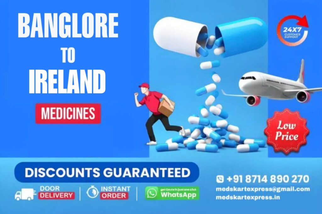 Medicine Courier from Bangalore to Ireland