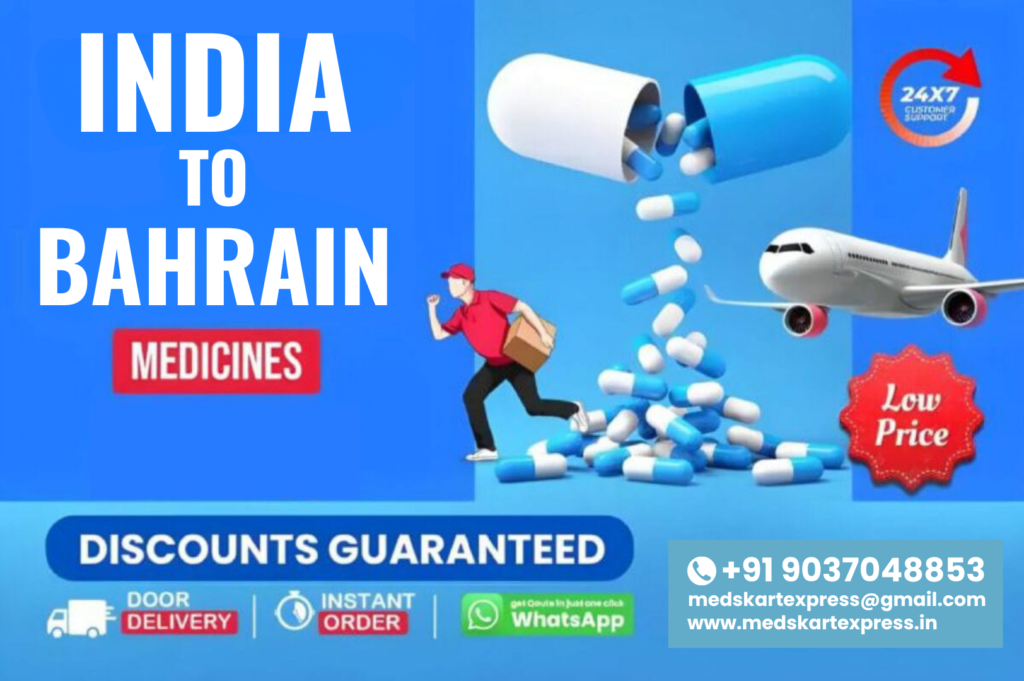 Medicine Courier from India to Bahrain